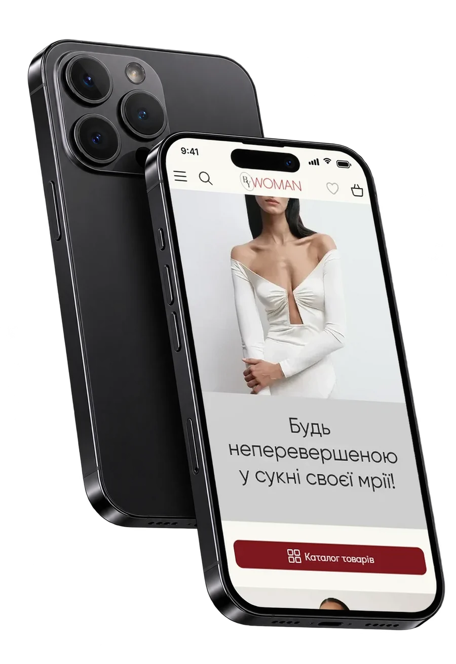 ByWoman, головна на телефоні