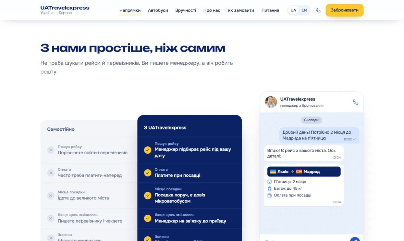 Порівняння самостійного пошуку і поїздки з UATravelexpress